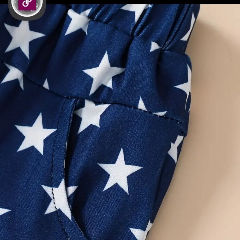 2 piece Baby Boys "All American Dude"  T-shirt and Shorts Set for Independence D - Picture 5 of 5